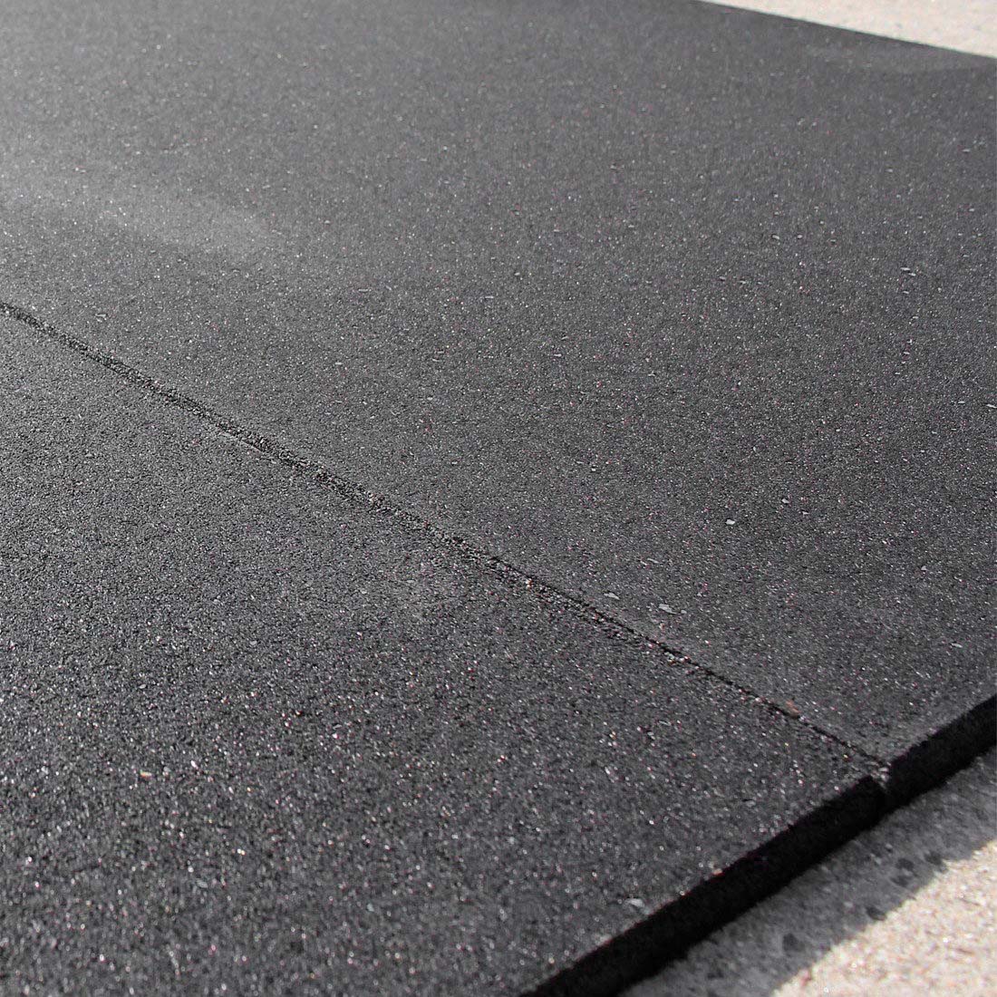 Rubber Gym Flooring Tile - 15mm - Black - Image 5